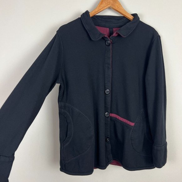 Parsley & Sage Sweater Womens Large Reversible Button Up Cardigan Casual Knit L - Picture 14 of 15